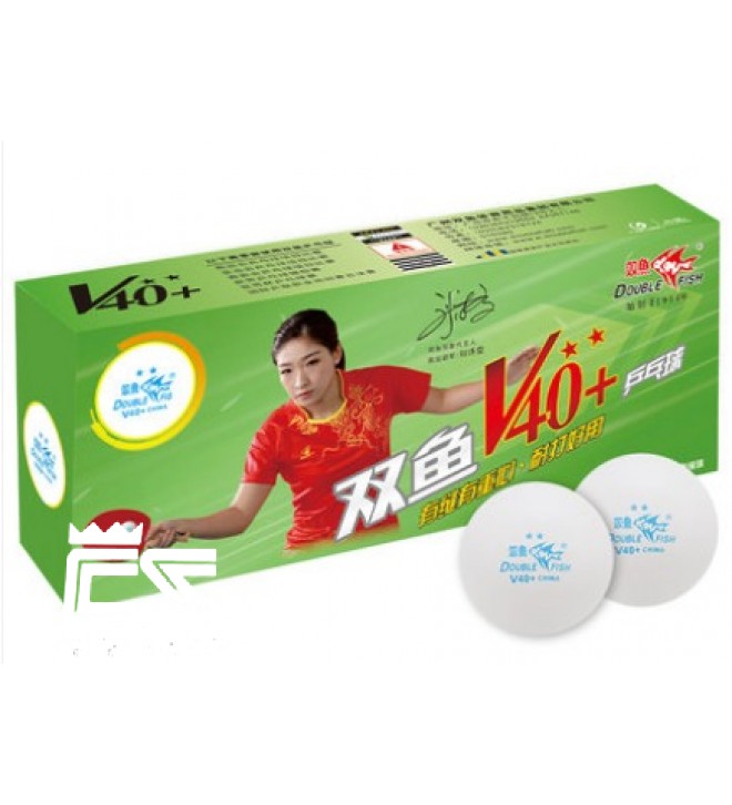 Double Fish V40+ Volant 2 Stars Table Tennis Ball